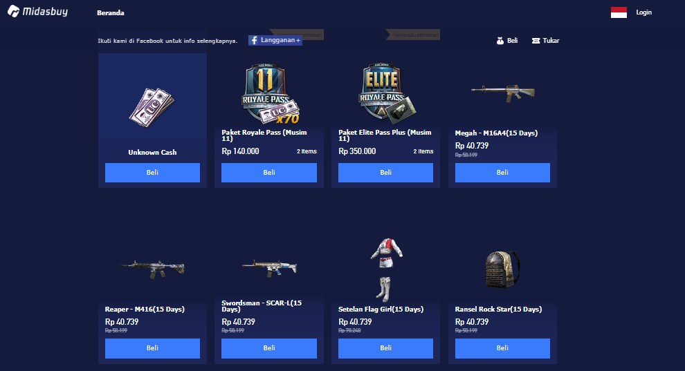 Cara Top Up Codashop Pubg