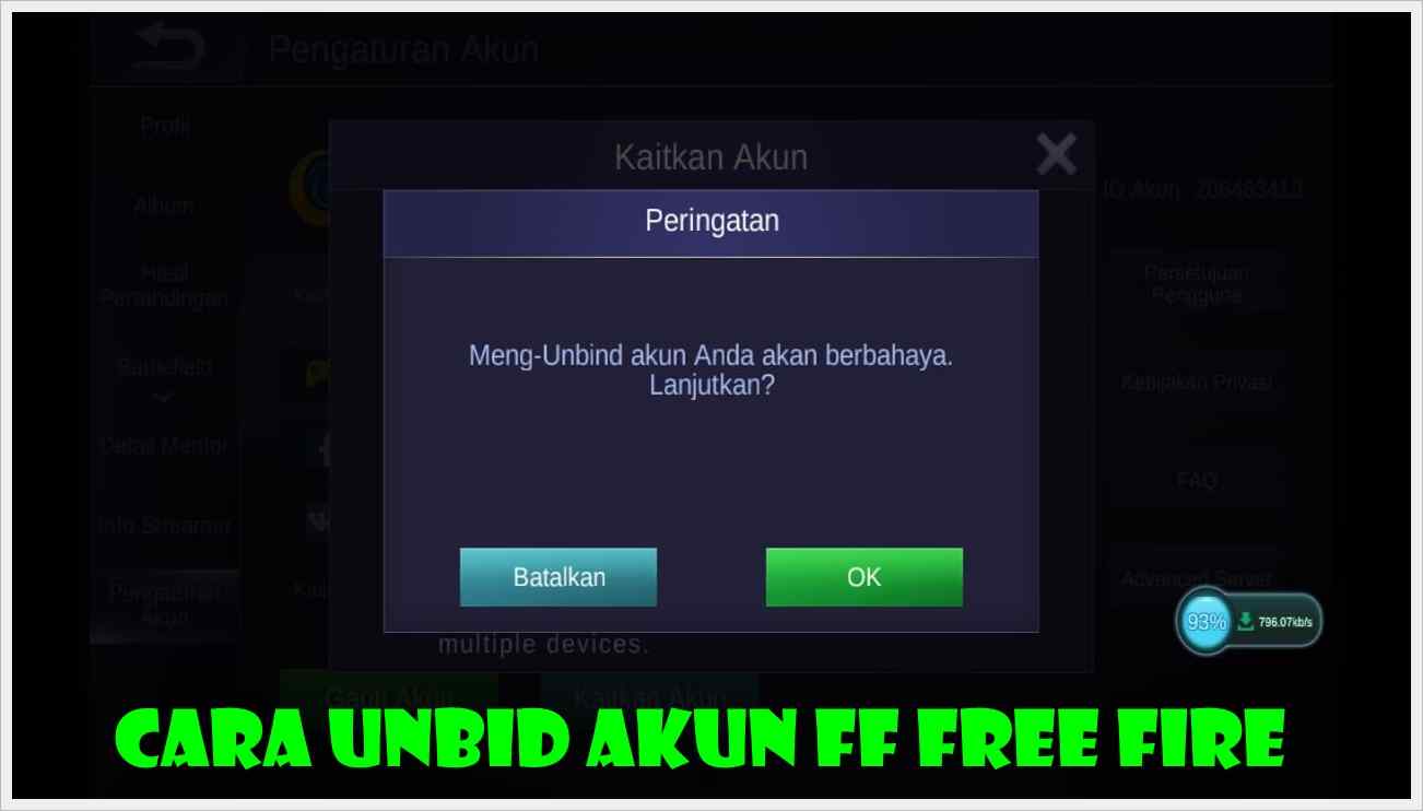 Cara Unbid Akun FF