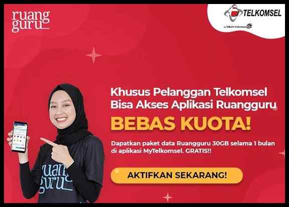 Kuota Ruangguru Telkomsel