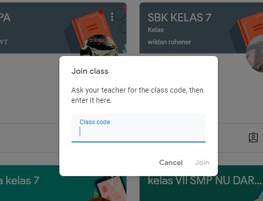 Cara Join Kelas Di Google Classroom