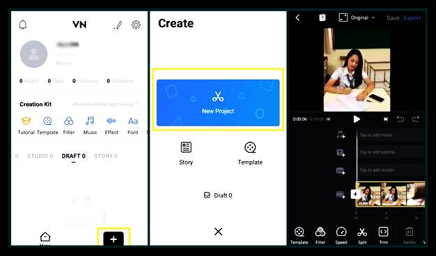 Cara Edit Video Di Aplikasi VN Apk