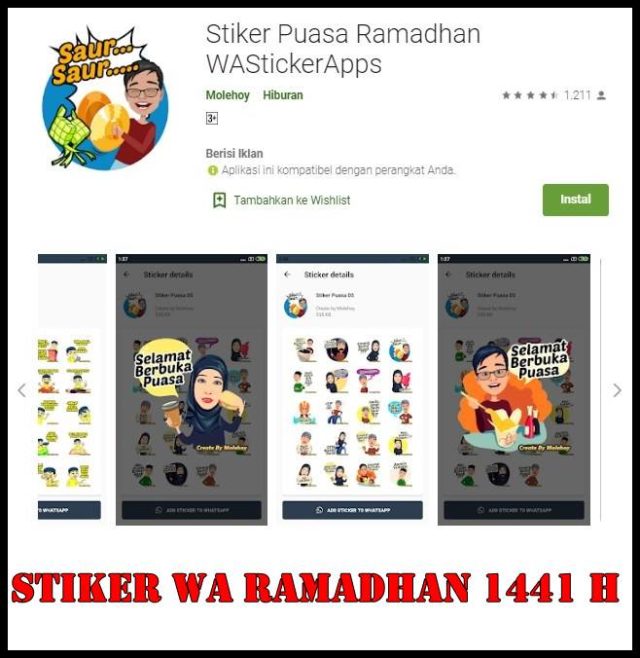 Download Stiker  WA  Ramadhan 1441 H Terbaru 2021 GAMEOL ID