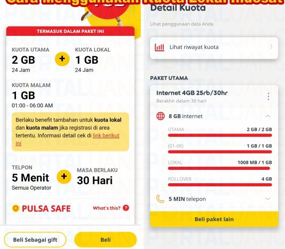 Cara Menggunakan Kuota Lokal IM3