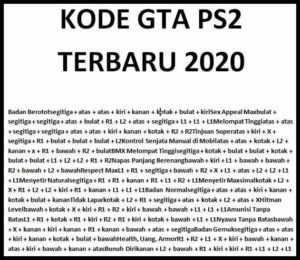 Kode Cheat GTA PS2