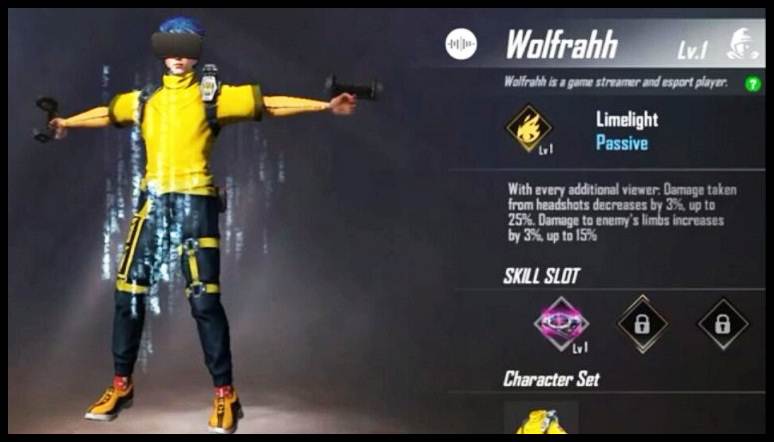 Cara Mendapatkan Karakter Wolfrahh Free Fire