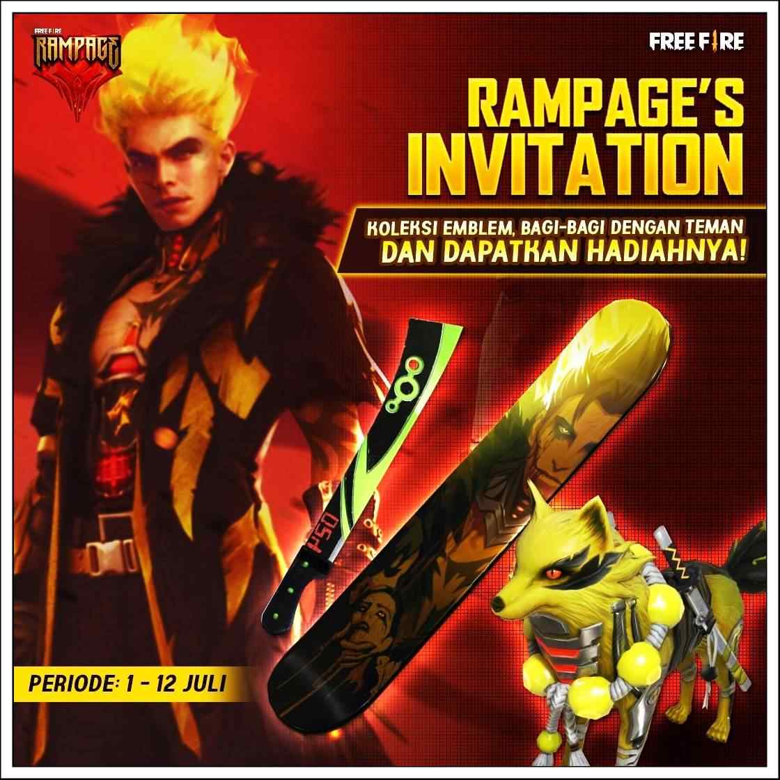 Event Rampage's Invitation Free Fire