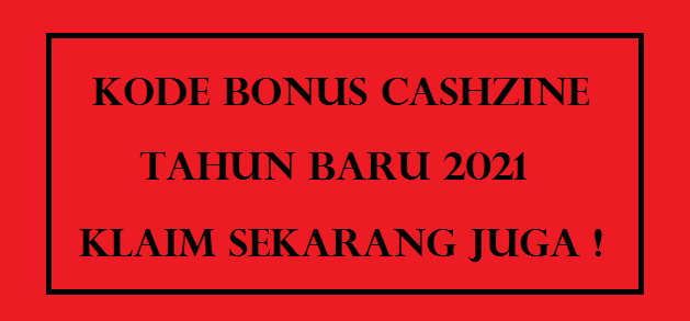 Kode Bonus Cashzine