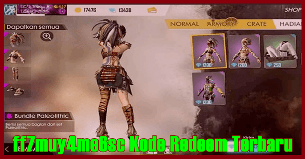 Ff7muy4me6sc Kode Redeem Berhadiah Paleolithic Bundle