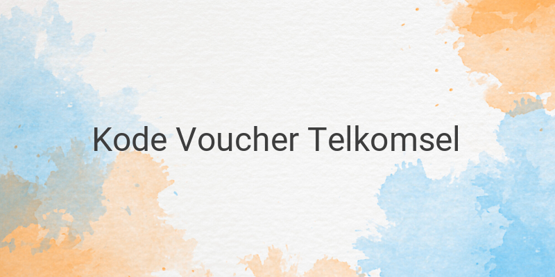 Cara Memasukkan Kode Voucher Telkomsel