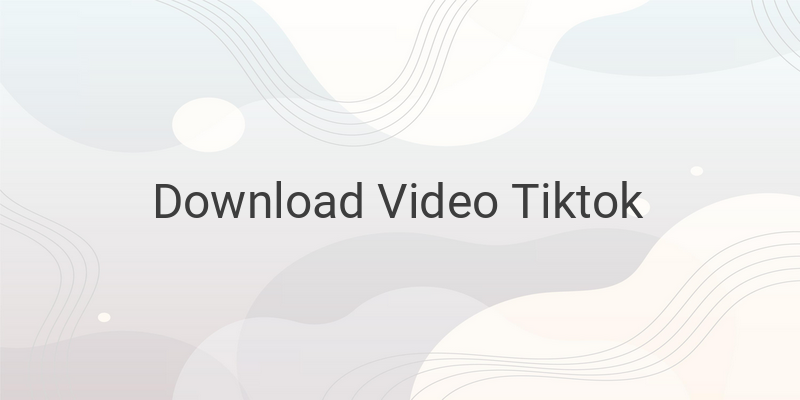 5 Cara Download Video TikTok Tanpa Watermark