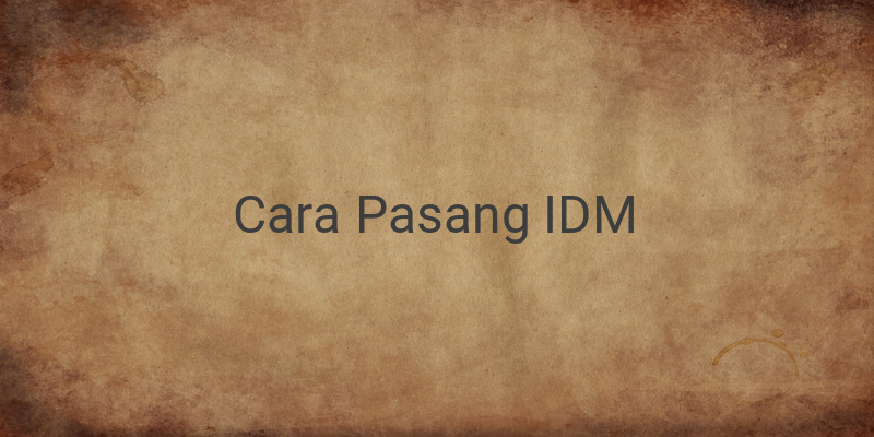 Cara Memasang IDM ke Firefox