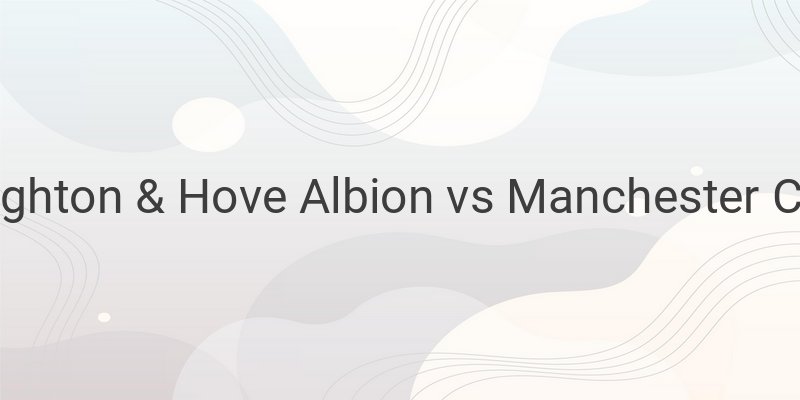 Live Streaming Liga Inggris Brighton vs Man City Liga Inggris di Mola TV