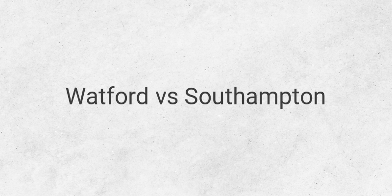 Live Streaming Watford vs Southampton Liga Inggris Malam ini
