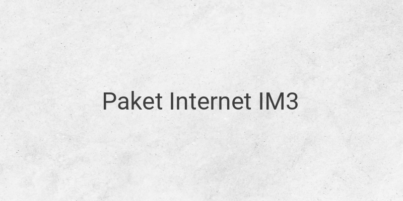 Cara Daftar Paket Internet IM3 Terbaru