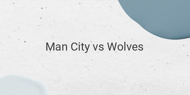 Live Streaming Man City vs Wolves Liga Inggris Malam Ini