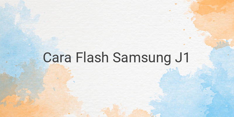 Cara Flash Samsung J1