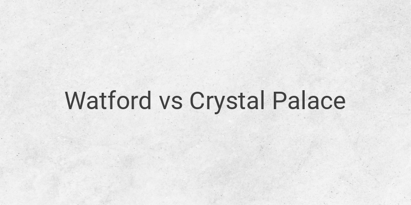 Live Streaming Liga Inggris Watford vs Crystal Palace di Mola TV
