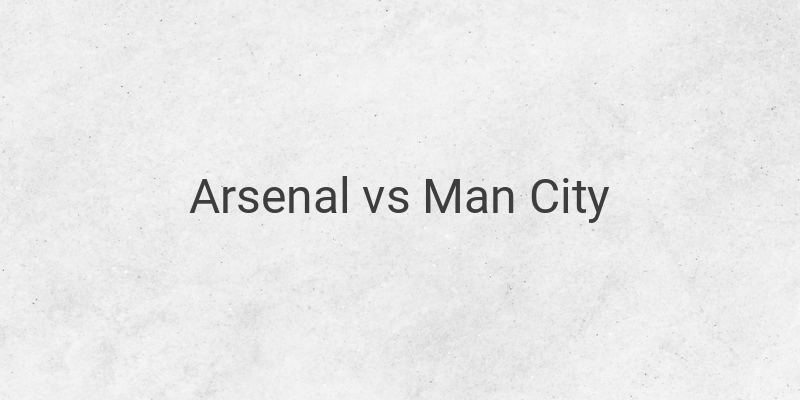 Inilah Link Live Streaming Liga Inggris Arsenal vs Man City
