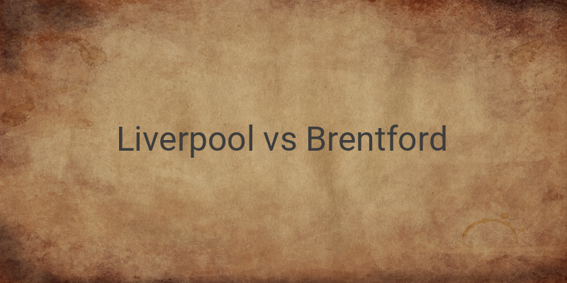 Live Streaming Liverpool vs Brentford Liga Inggris Malam Ini