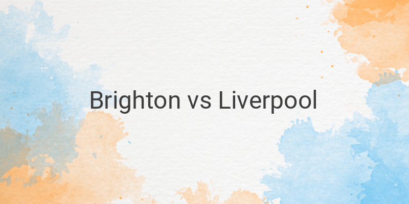 Live Streaming Liga Inggris Brighton vs Liverpool di Mola TV