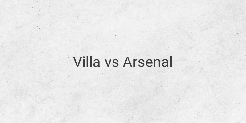 Inilah Link Live Streaming Liga Inggris Villa vs Arsenal