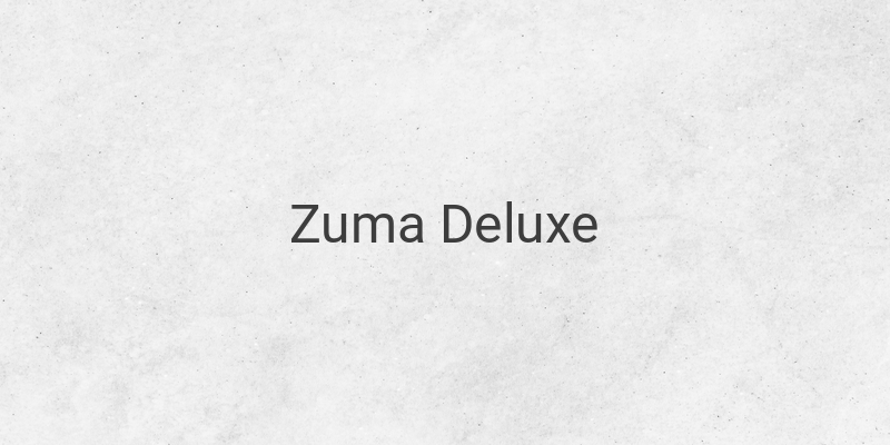 Cara Install Zuma Deluxe untuk PC